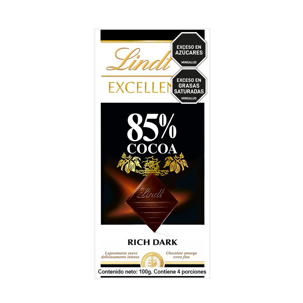 Barra de chocolate LINDT amargo 85% cocoa (100  gr) img #1