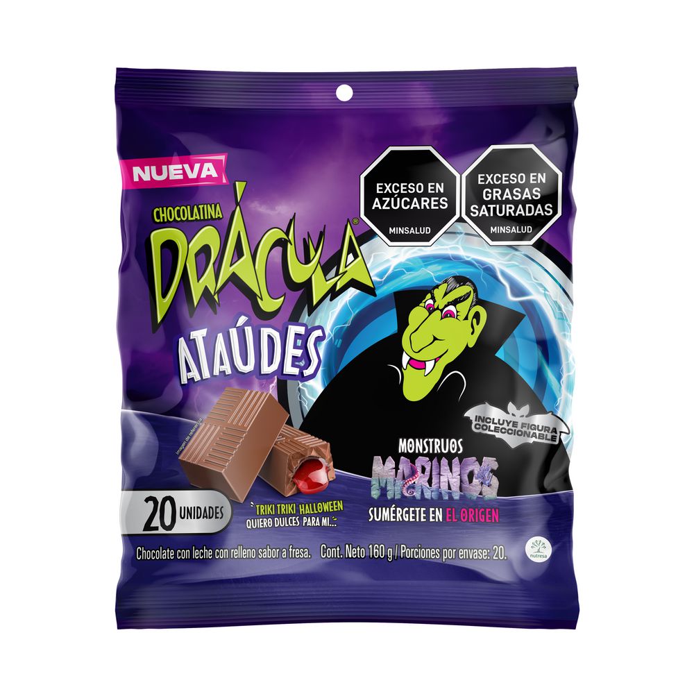 Chocolatina DRACULA drácula ataúdes con relleno (160  gr) img #1