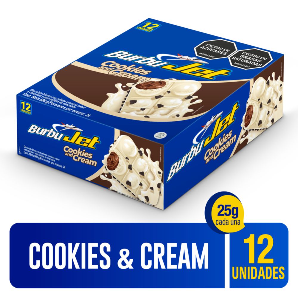 Chocolatina JET burbu cookies & cream (600  gr) img #1