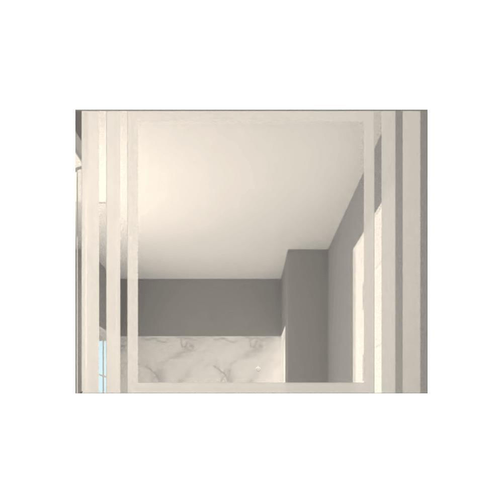 Espejo Rectangular Apolo, Gris, Con Luz Led Y Botón Touch img #4