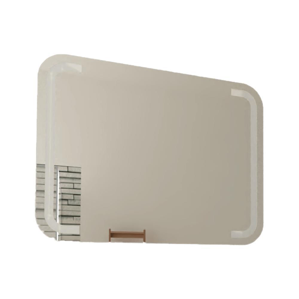 Espejo Rectangular Brown, Gris, Con Luz Led img #1