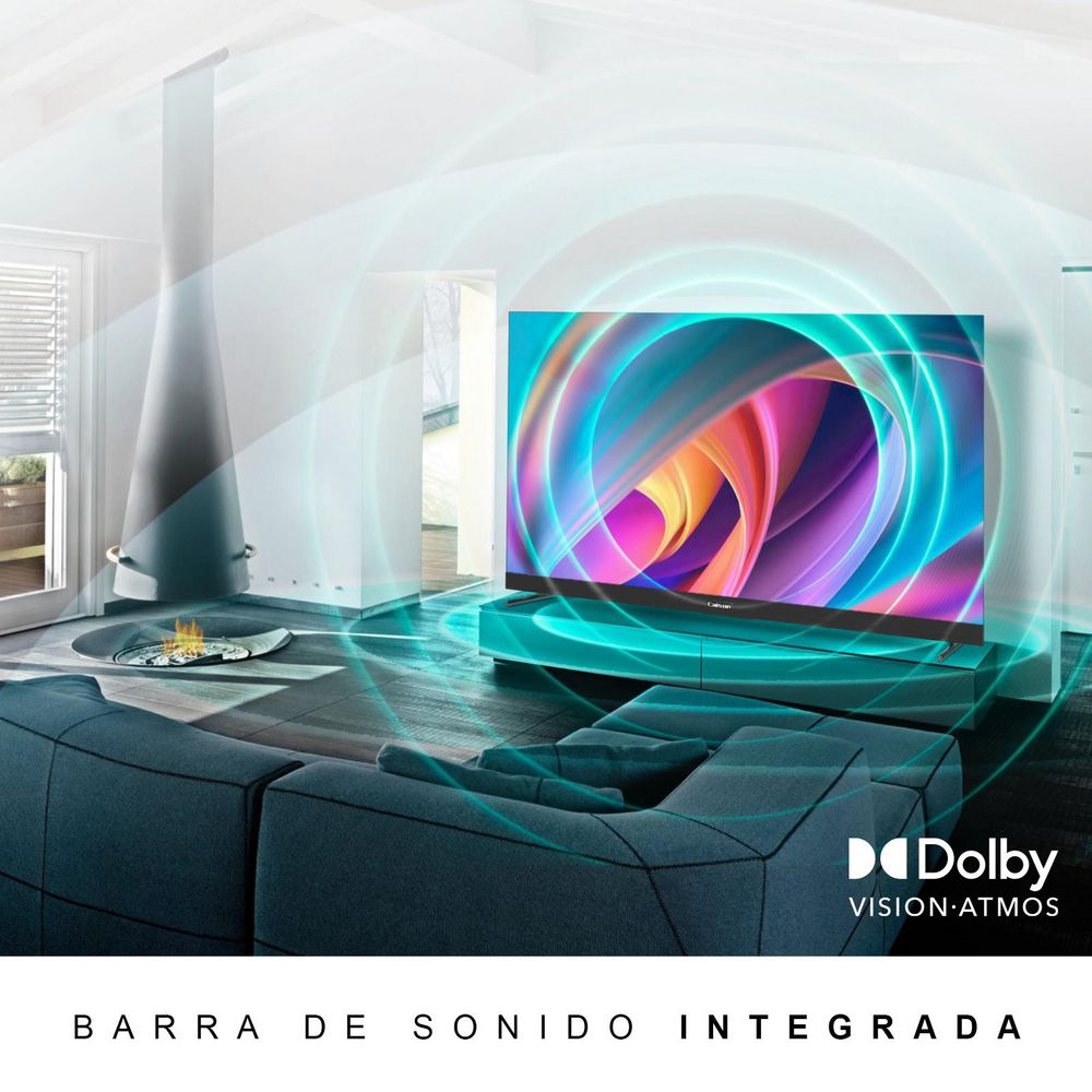 Televisor  CAIXUN 65 pulgadas LED Uhd4K Smart TV C65VSUG con Barra de Sonido Incorporada + Karaoke img #4