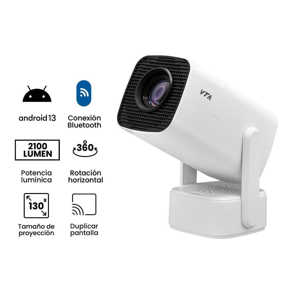 Proyector VTA 130 pulgadas LED Hd Smart TV Proyector Android 13 img #5