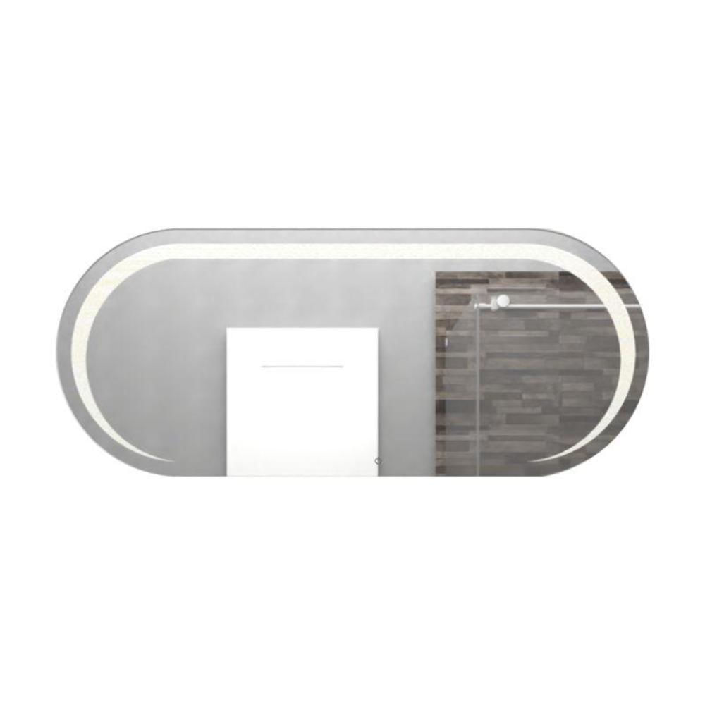 Espejo Rectangular Verón, Gris, Con Luz Led Y Botón Touch img #4