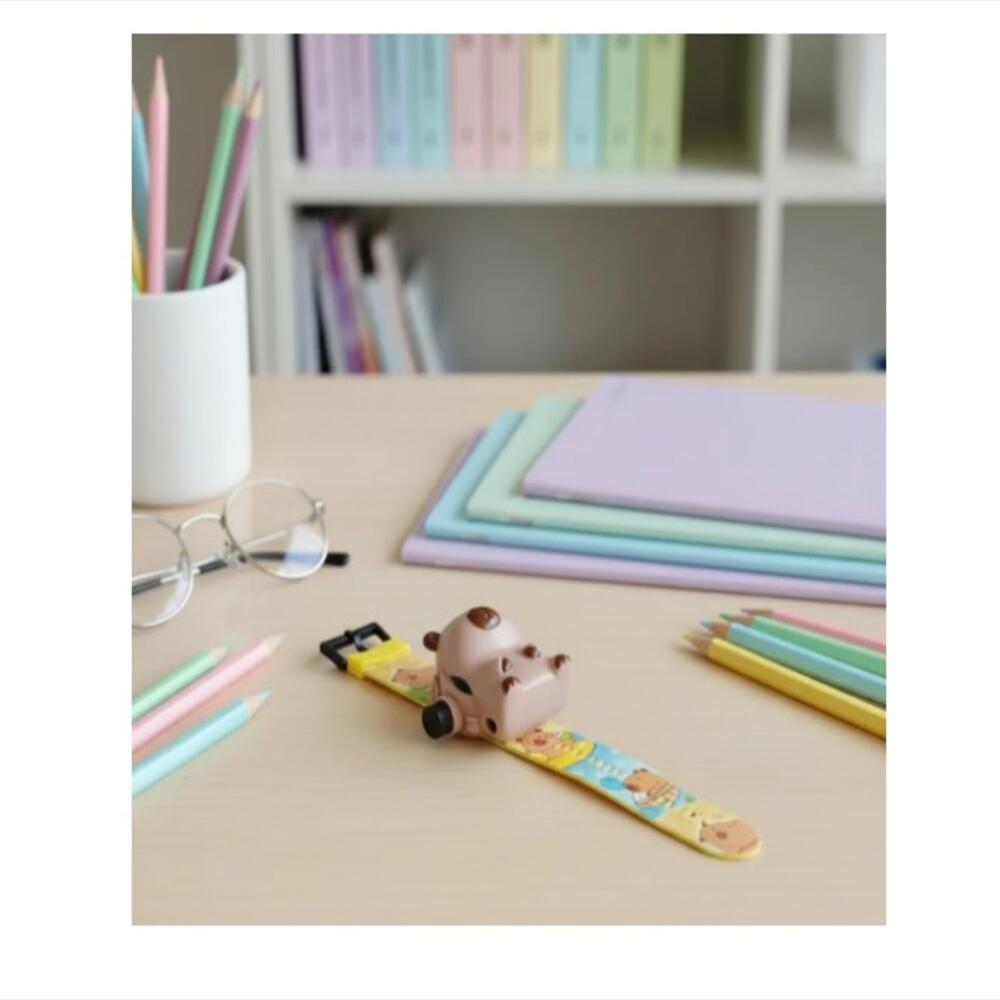 Reloj Infantil Proyector Luz Digital Capi img #1