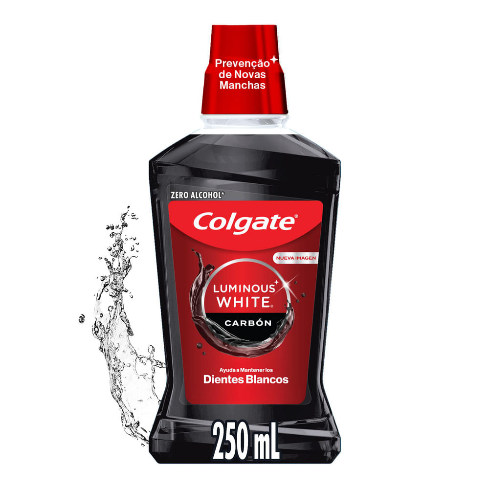 Combo Crema Dental+Cepillo de Dientes+Enjuague Bucal Colgate Luminous White img #4