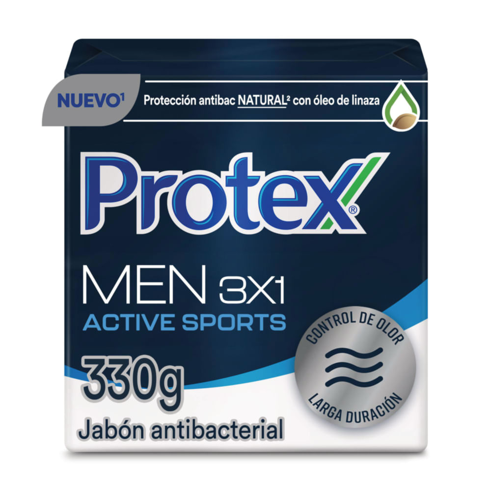 Combo Jabon Protex Men x3+Desodorante Speed Stick Spray x2 img #3