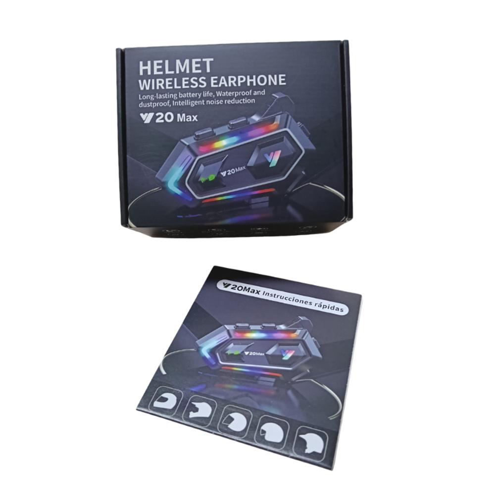 Intercomunicador Con Bluetooth Y20max Luz Rgb img #1
