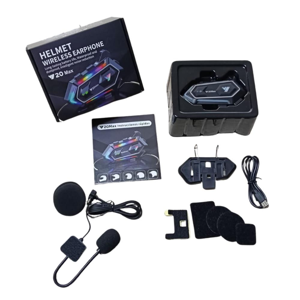 Intercomunicador Con Bluetooth Y20max Luz Rgb img #3
