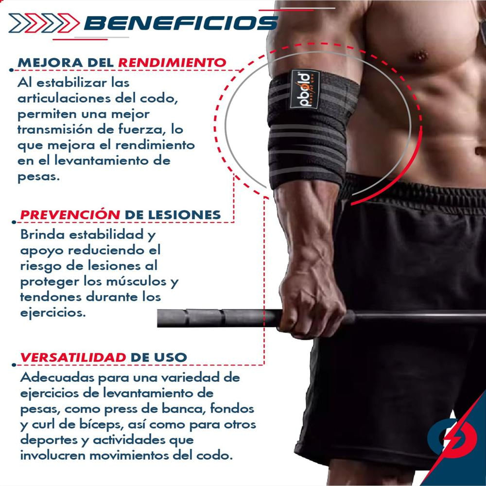 Coderas Elásticas Para Levantamiento De Pesas Gym img #5