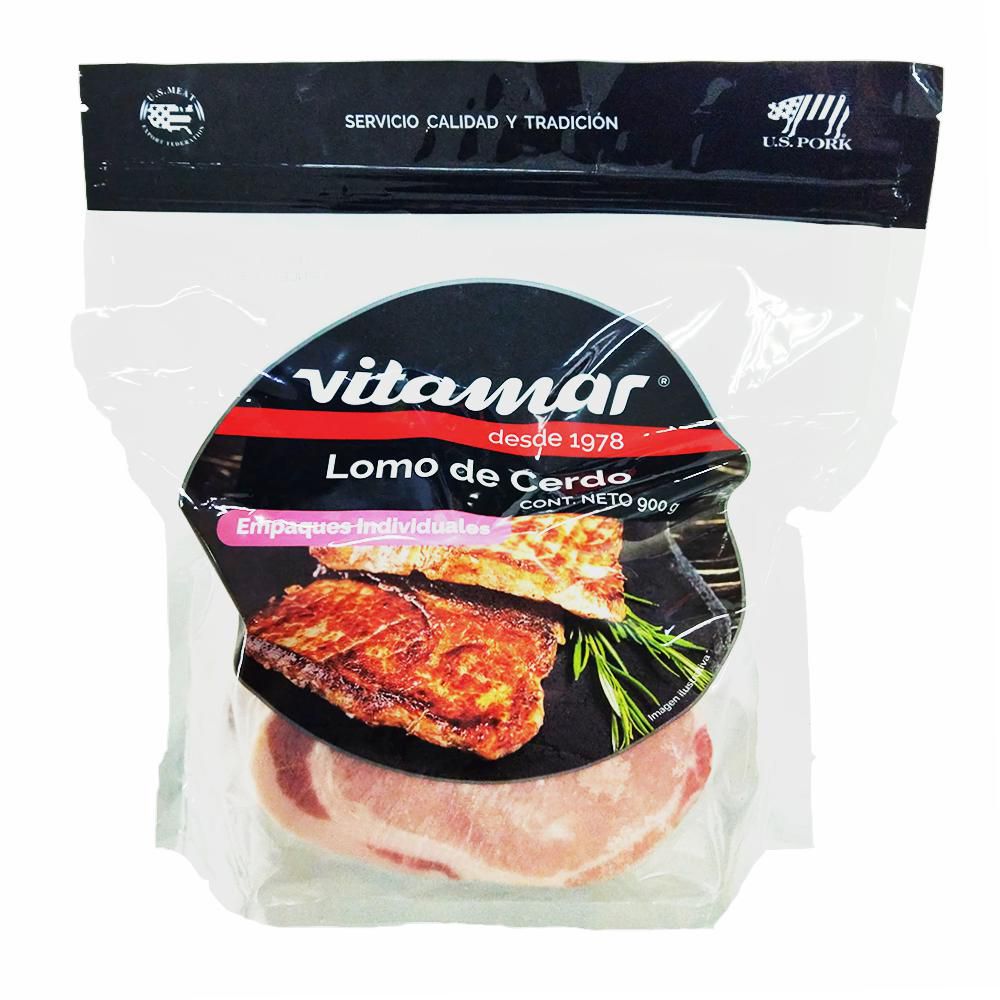 Lomo de cerdo o cañón VITAMAR porcionado (900  gr) img #1