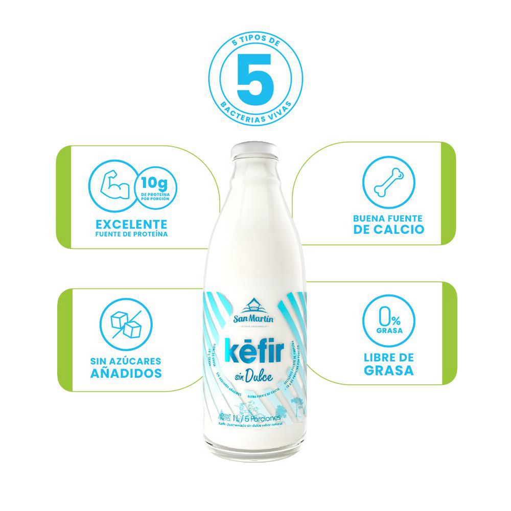 Kéfir SAN MARTIN sin dulce (1000  ml) img #2