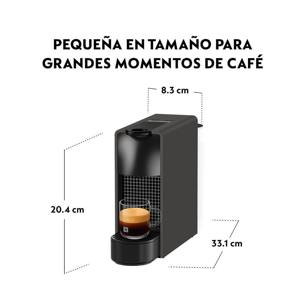 Cafetera NESPRESSO 1 Taza Negro Essenza Mini img #2