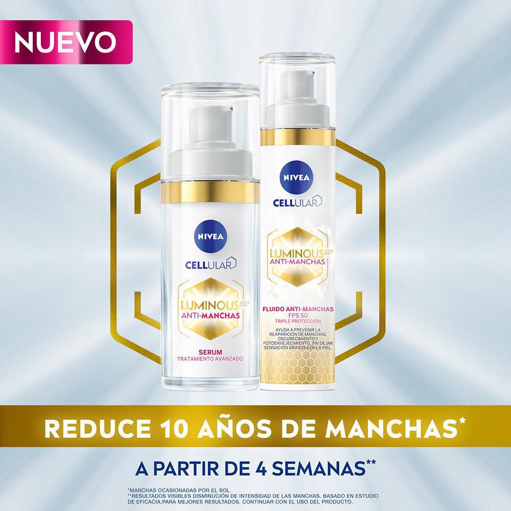 Fluido facial  NIVEA antimanchas luminous FPS 50 (40  gr) img #6