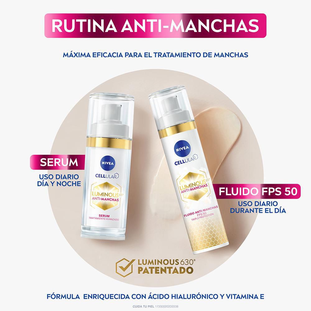 Fluido facial  NIVEA antimanchas luminous FPS 50 (40  gr) img #7