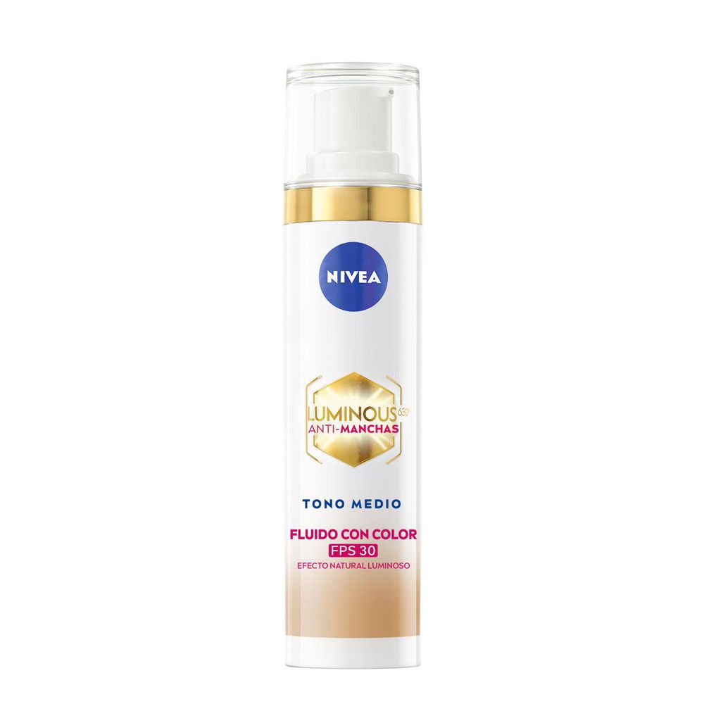 Fluido facial  NIVEA luminous antimachas tono medio (40  ml) img #2