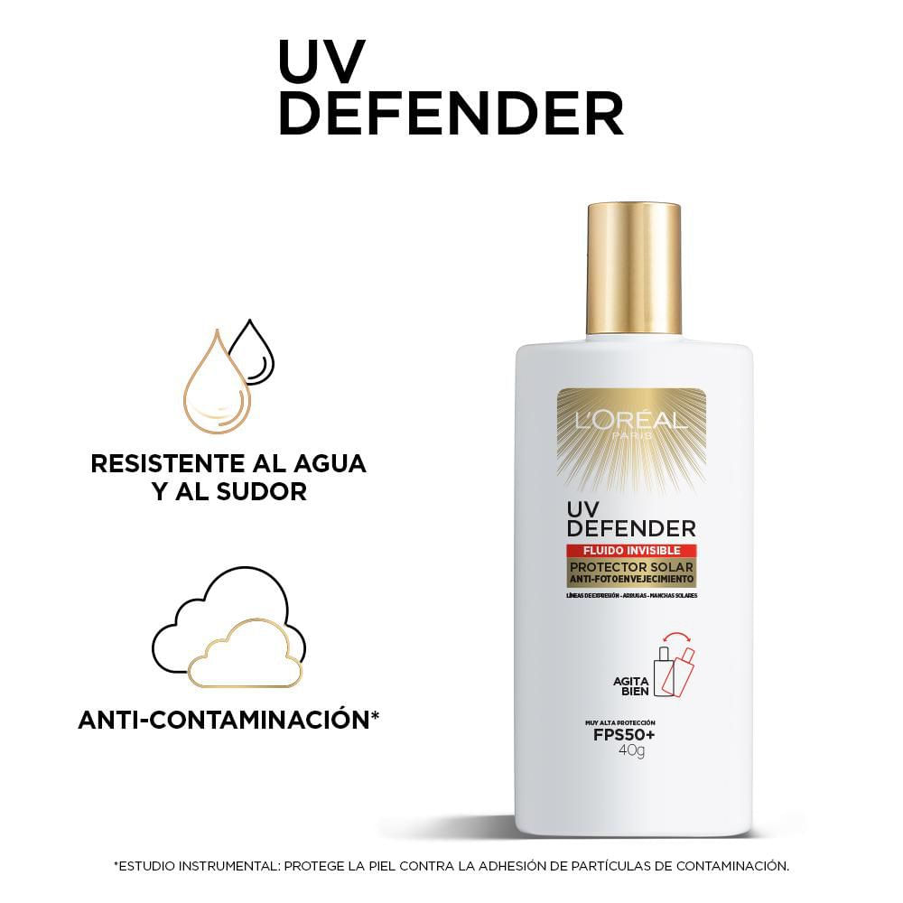 Protector solar LOREAL PARIS UV defender antioleosidad FPS 50 (40  gr) img #5