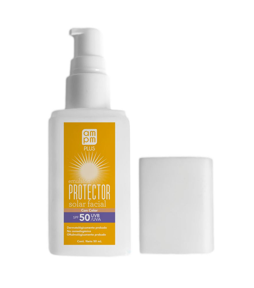 Protector solar AMPM PLUS facial con color FPS 50 (50  ml) img #2