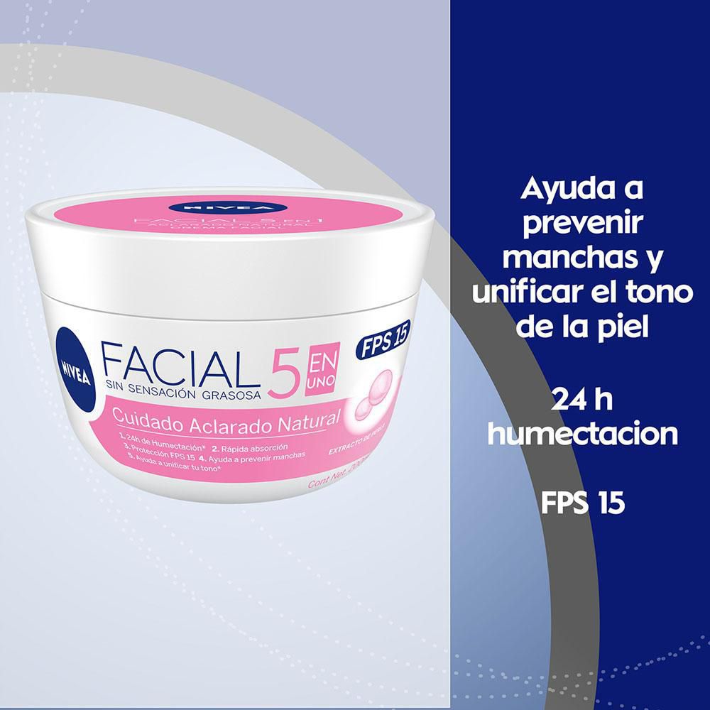 Crema facial NIVEA aclarado natural con FPS 15 (100  ml) img #3