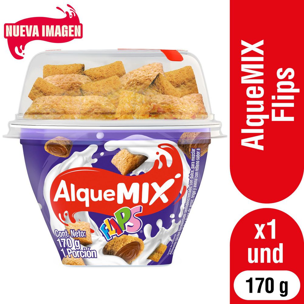 Alimento lácteo AlqueMix con flips (170  gr) img #1