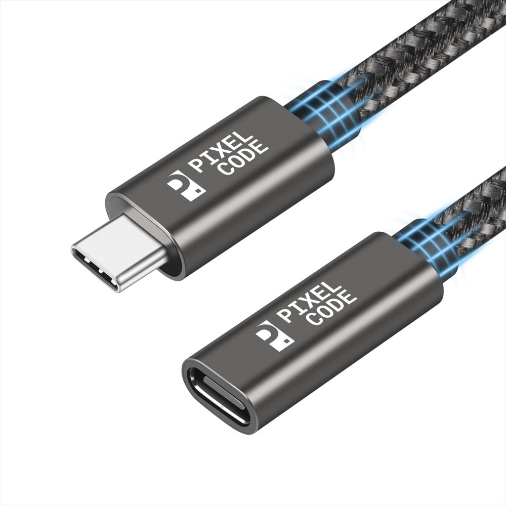 Cable Extensión Usb C 60W 4K 10Gbps 2M Pixel Code img #1