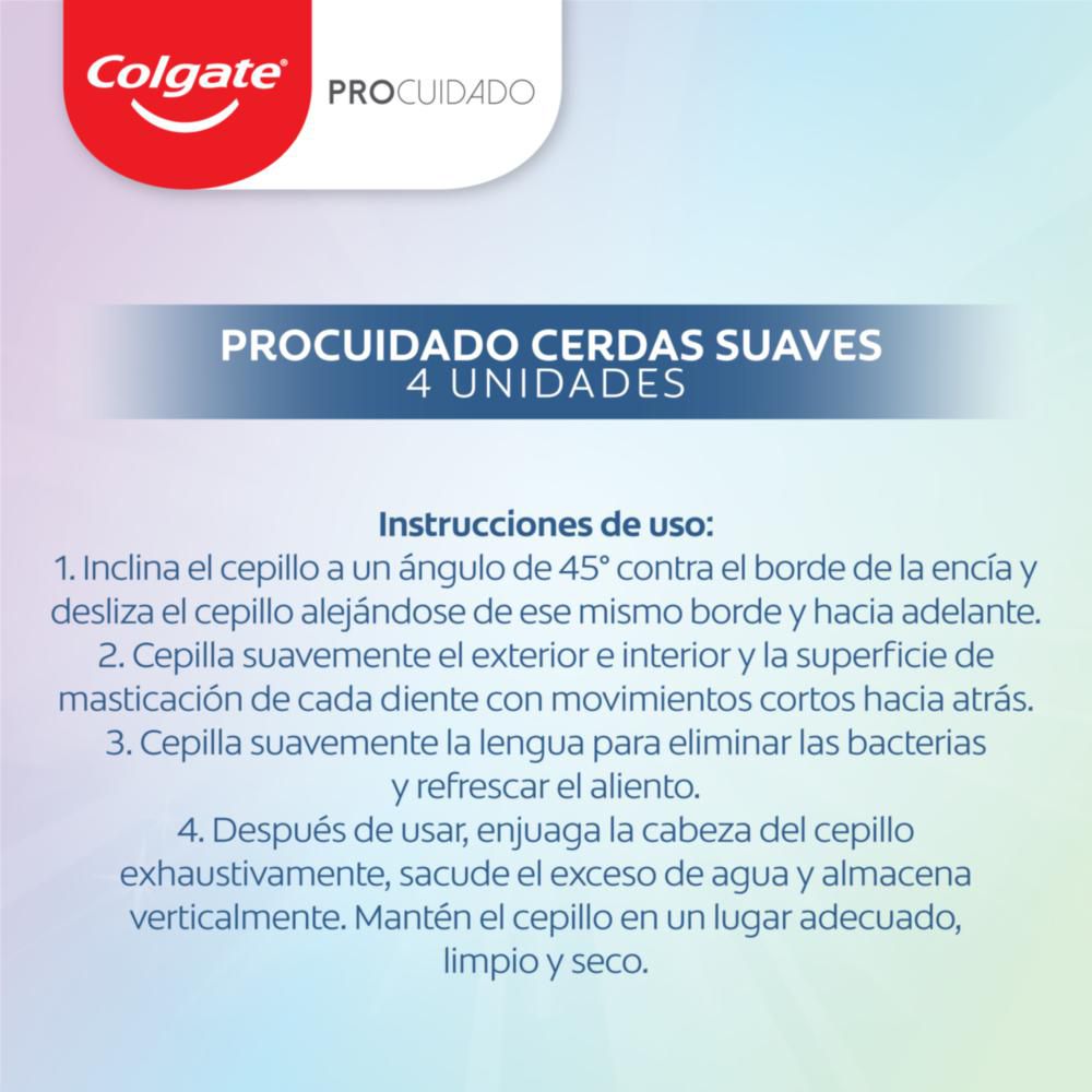 Cepillo de dientes COLGATE procuidado suave (4  und) img #4