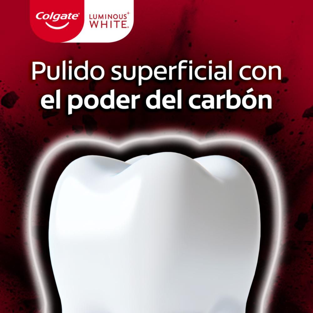 Crema dental COLGATE blanqueadora luminous carbón (75  ml) img #3