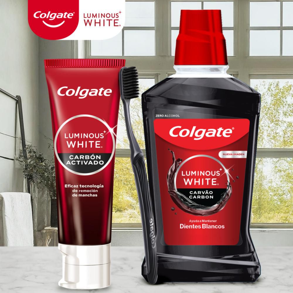 Crema dental COLGATE blanqueadora luminous carbón (75  ml) img #8