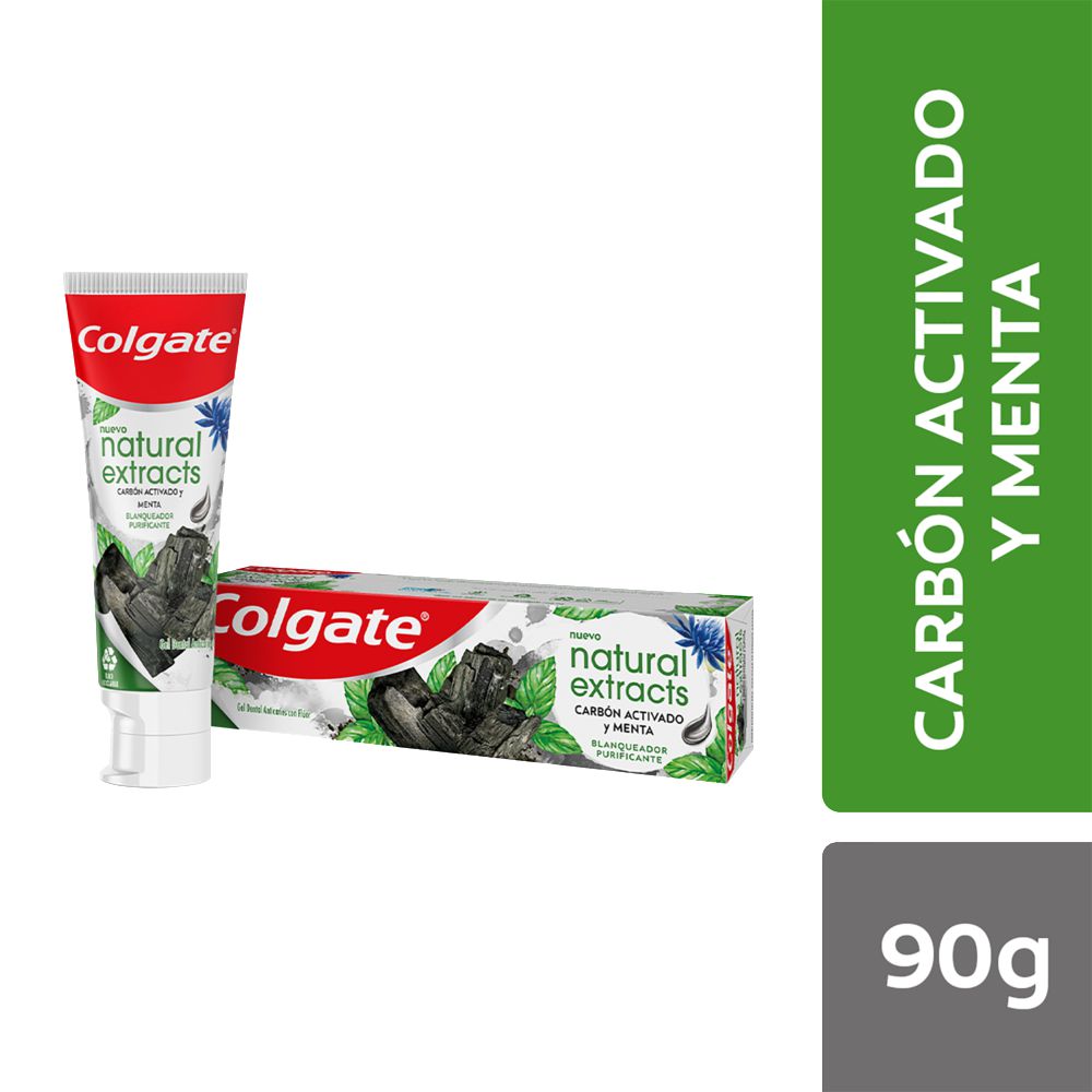 Crema dental COLGATE natural carbón activado y menta (66  ml) img #1