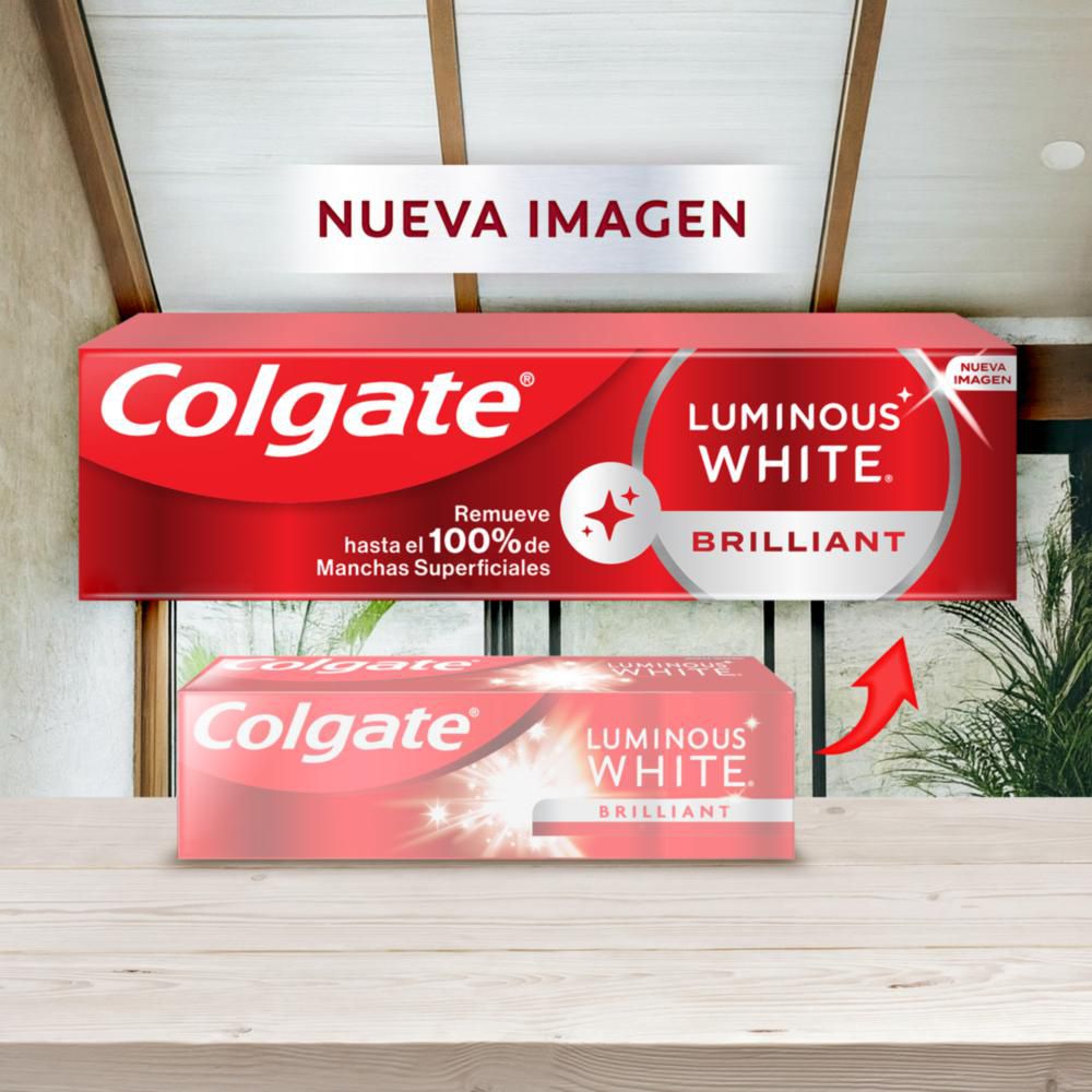 Crema dental COLGATE blanqueadora luminous brilliant (150  ml) img #2