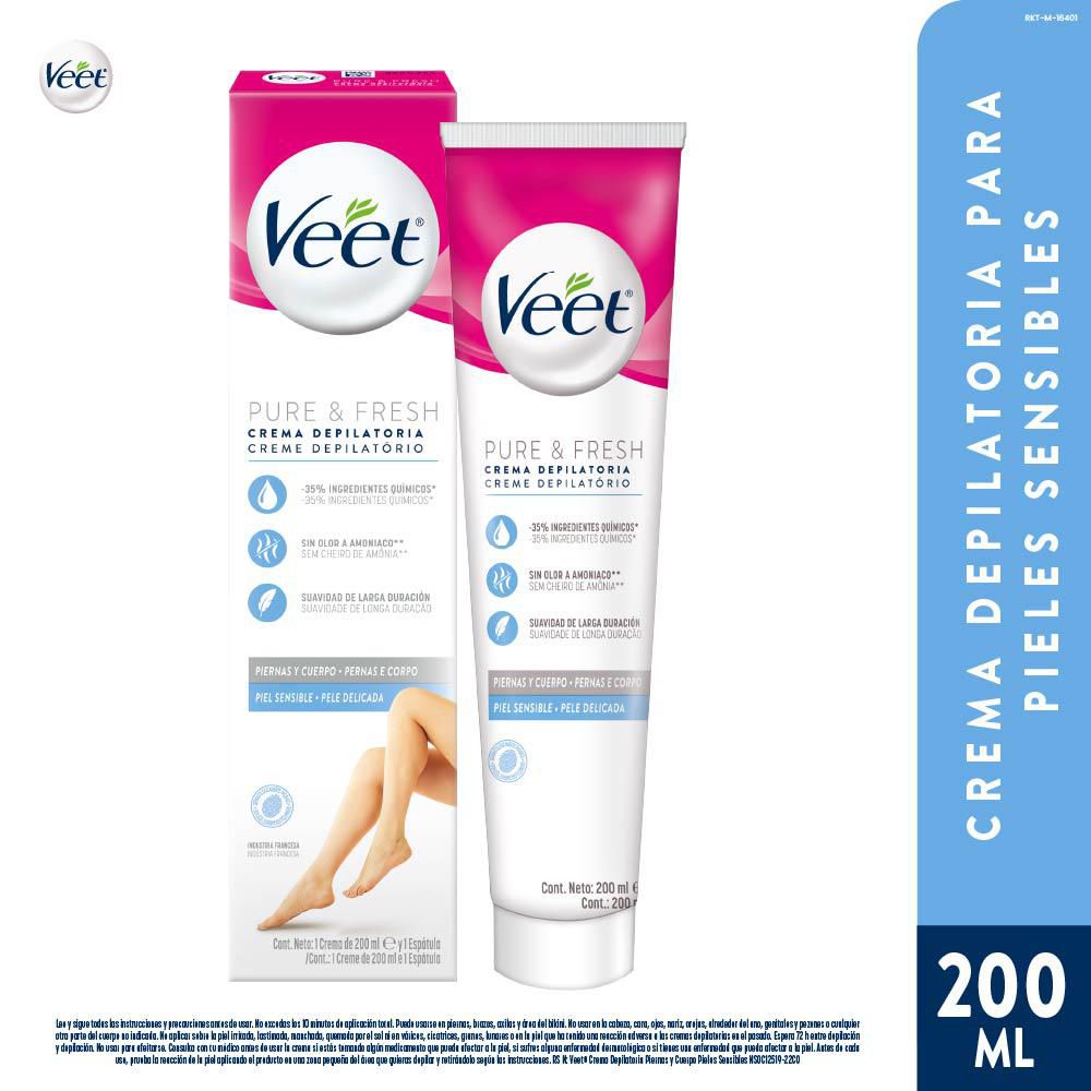 Crema depilatoria VEET piernas & cuerpo piel sensible (200  ml) img #2