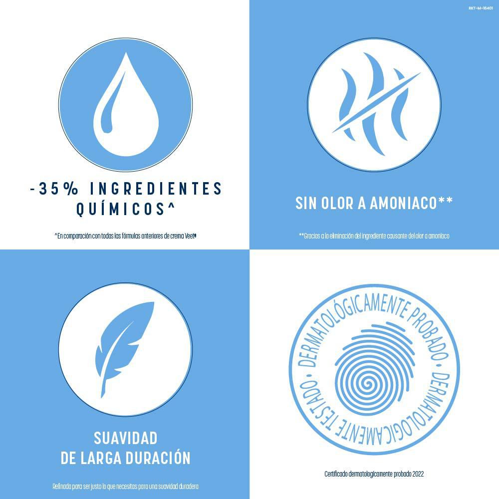 Crema depilatoria VEET piernas & cuerpo piel sensible (200  ml) img #4