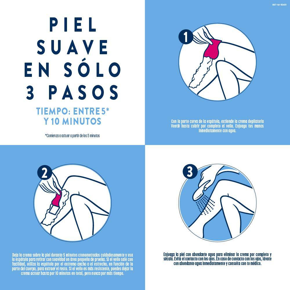 Crema depilatoria VEET piernas & cuerpo piel sensible (200  ml) img #5