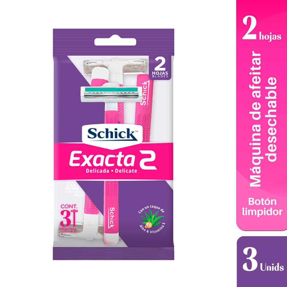Máquina de afeitar SCHICK exacta piel delicada (3  und) img #1
