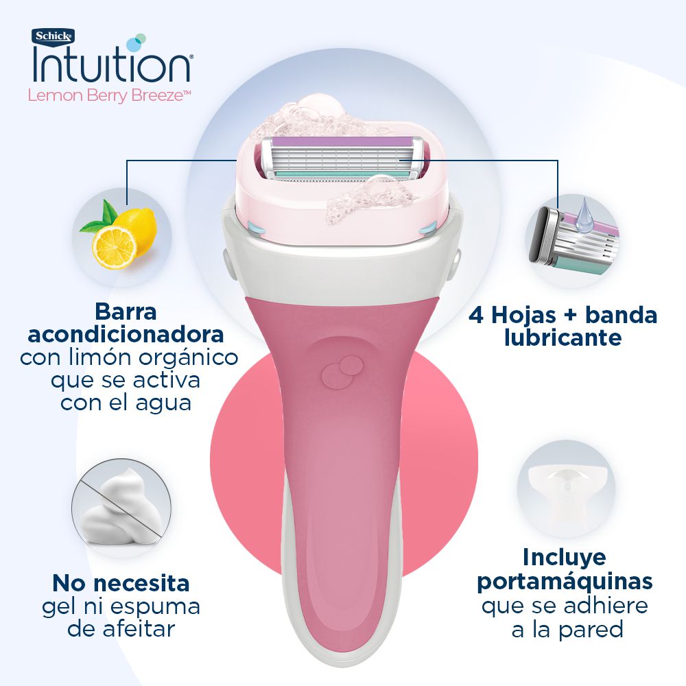 Máquina de afeitar SCHICK intuition sensitive + repuestos (2  und) img #3
