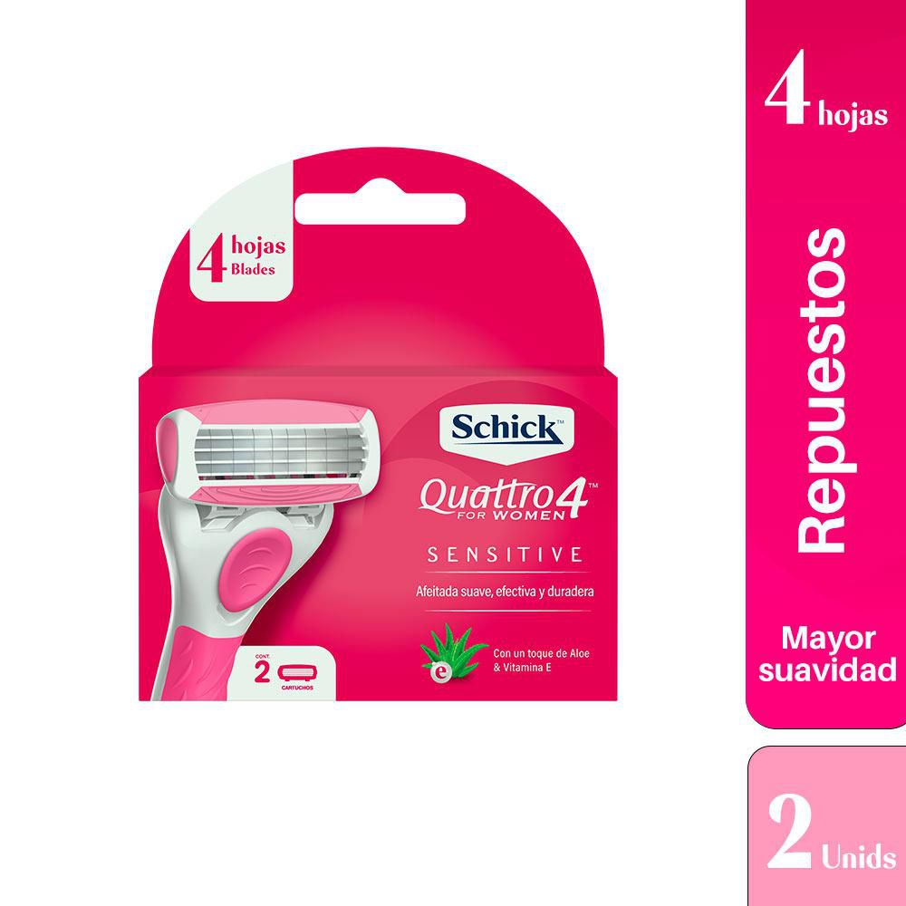 Repuesto máquina de afeitar SCHICK quattro for women (2  und) img #1