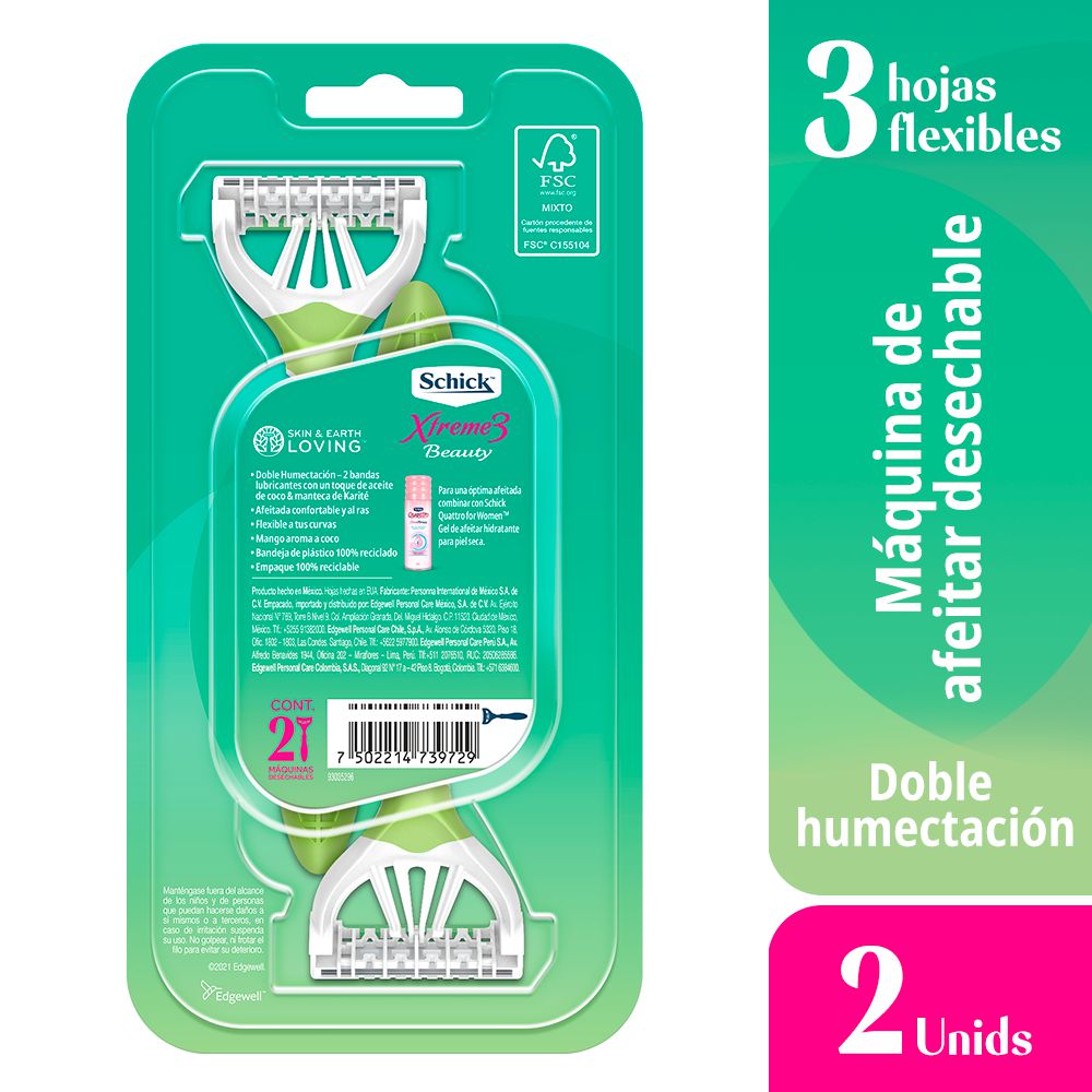 Máquina de afeitar SCHICK xtreme3 beauty (2  und) img #2