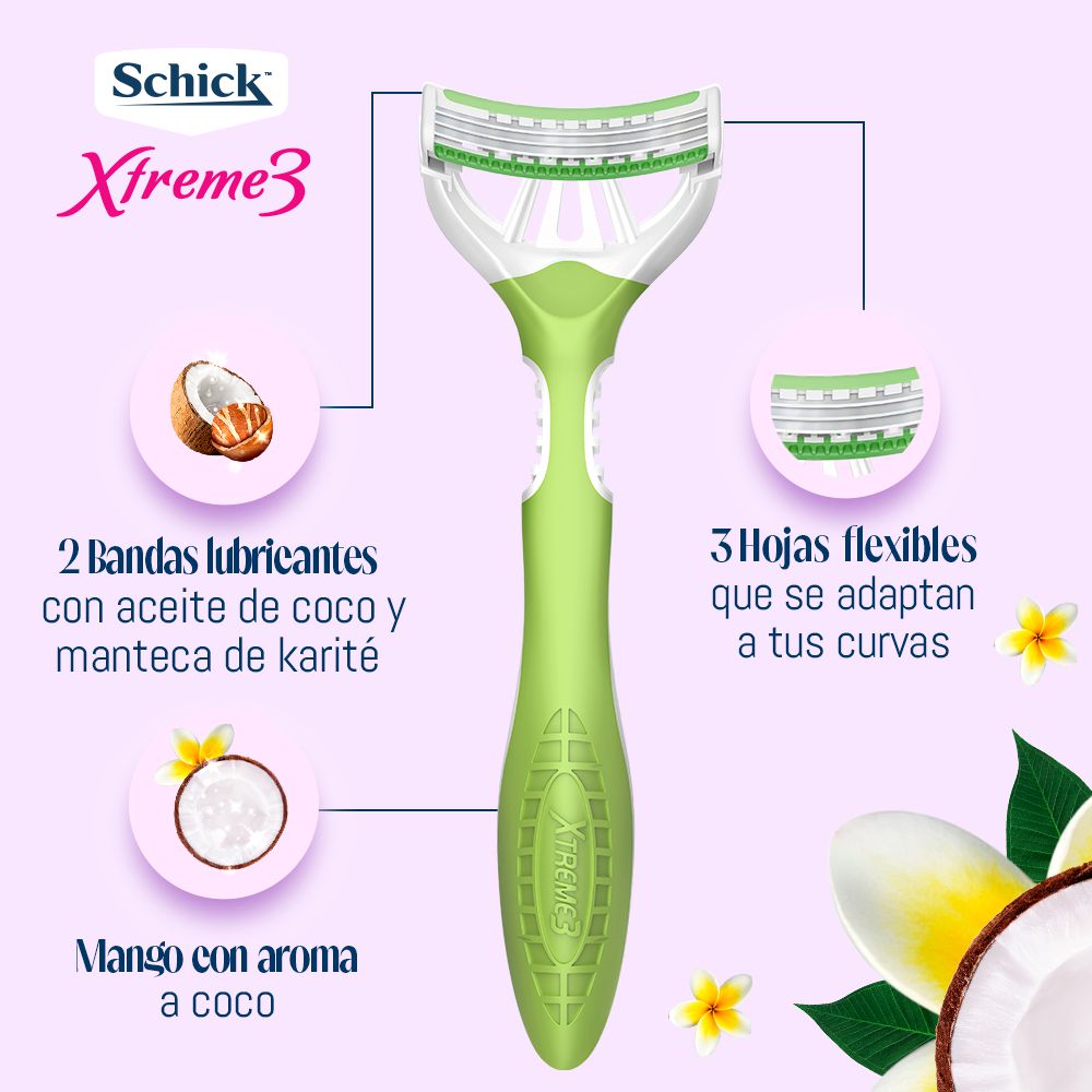 Máquina de afeitar SCHICK xtreme3 beauty (2  und) img #3