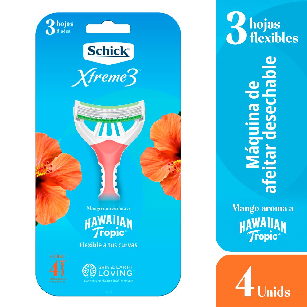 Máquina de afeitar SCHICK xtreme3 piel delicada (4  und) img #1