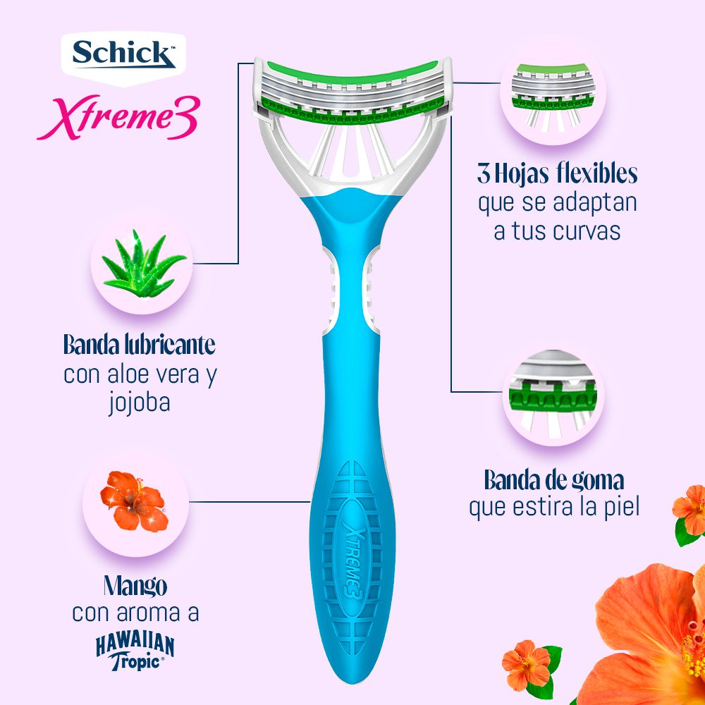 Máquina de afeitar SCHICK xtreme3 piel delicada (4  und) img #3