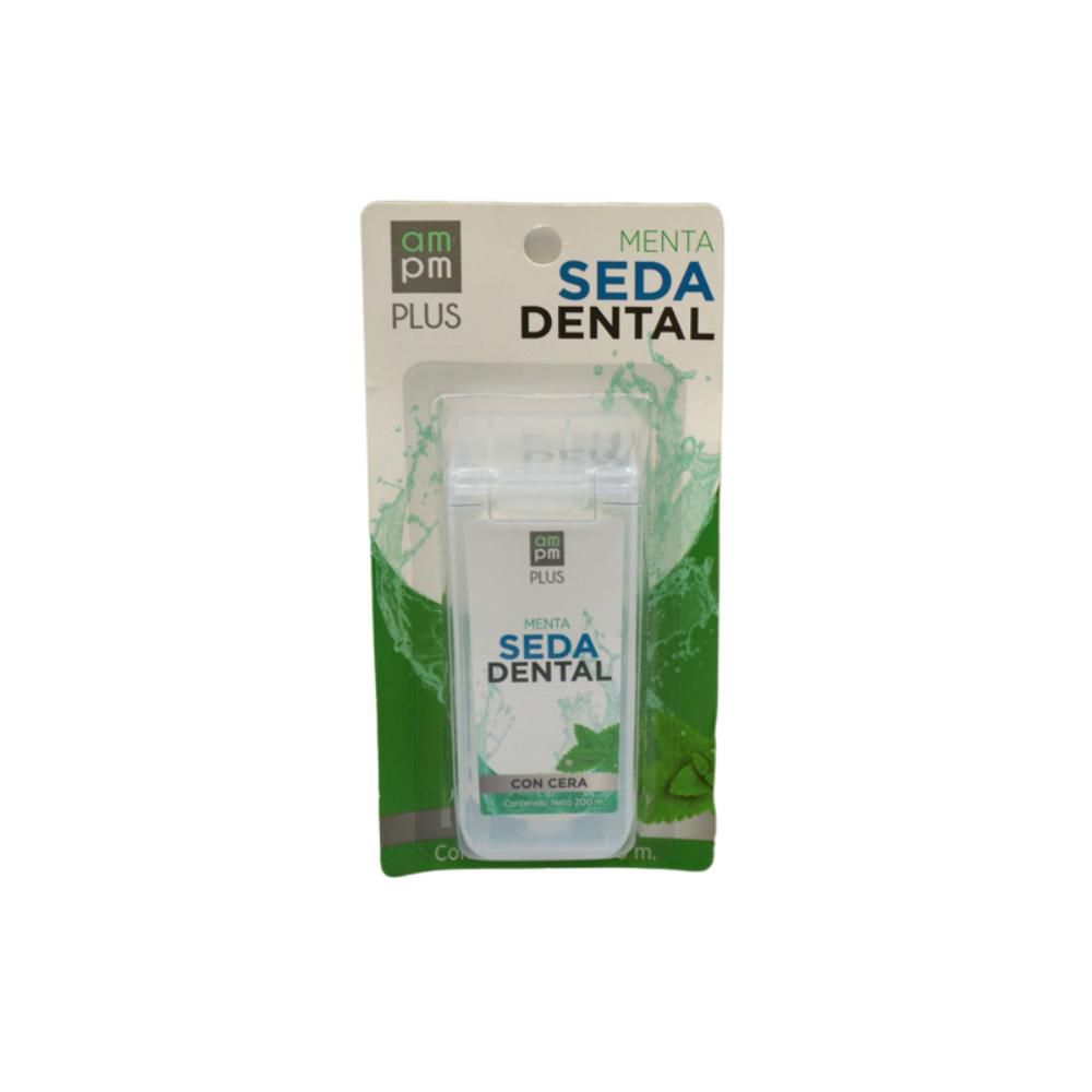 Seda dental AMPM PLUS con cera sabor a menta (200  mts) img #1