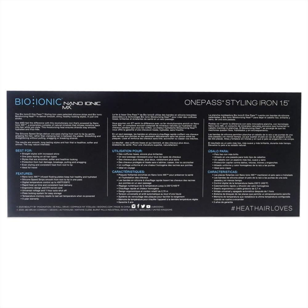 Plancha De Cabello Bio Ionic Onepass Nano Ionic Mx Color img #5