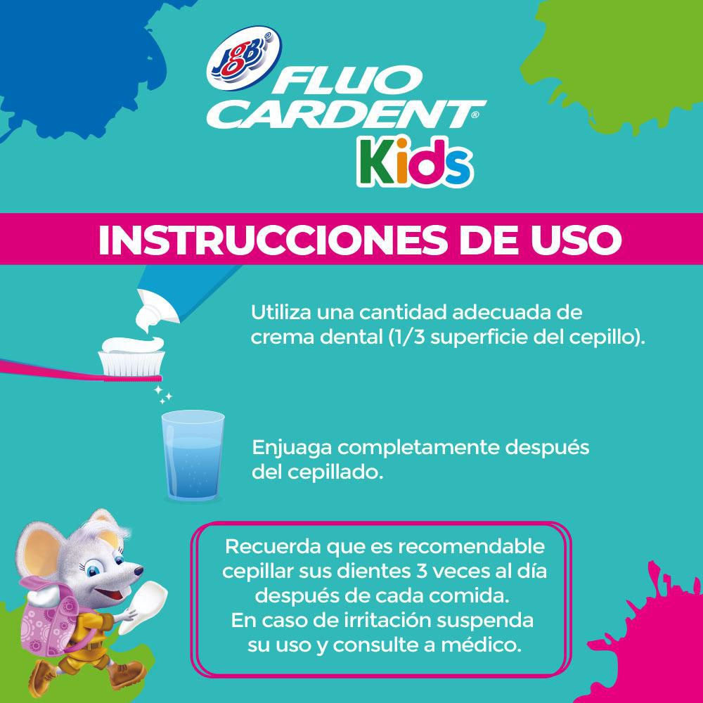 Crema dental FLUOCARDENT kids fresa + cepillo de dientes (1  und) img #4