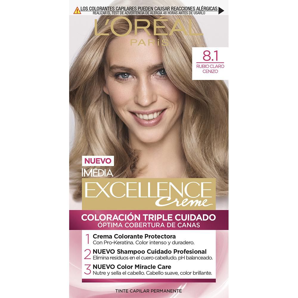 Tinte para cabello EXCELLENCE rubio claro cenizo (162.5  ml) img #1