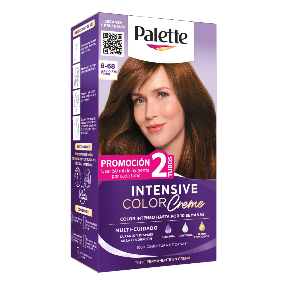 Tinte para cabello PALETTE chocolate claro (2  und) img #1