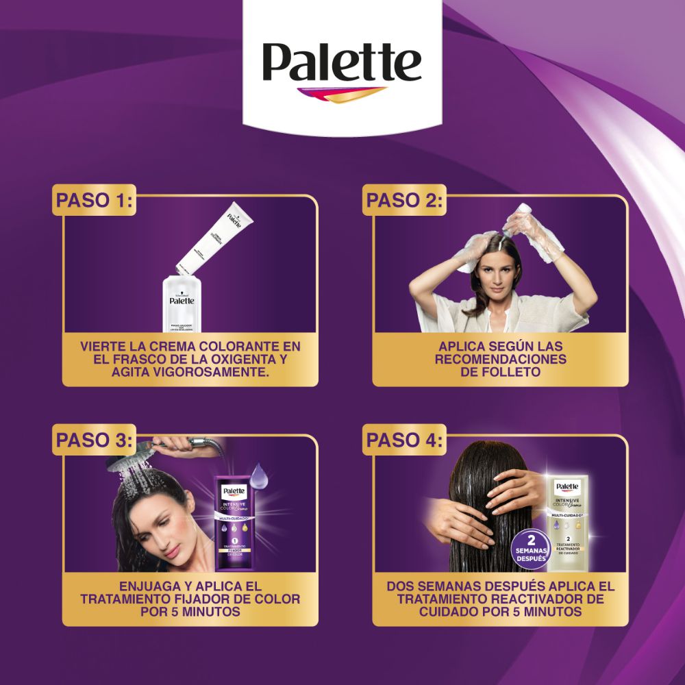 Tinte para cabello PALETTE castaño oscuro (2  und) img #5