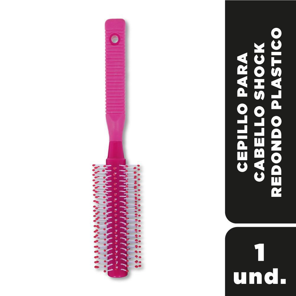 Cepillo de cabello SHOCK plástico redondo (1  und) img #1