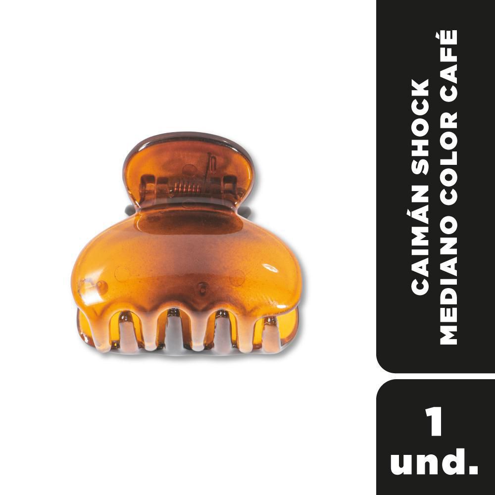 Pinza para el cabello SHOCK mediano color café (1  und) img #1