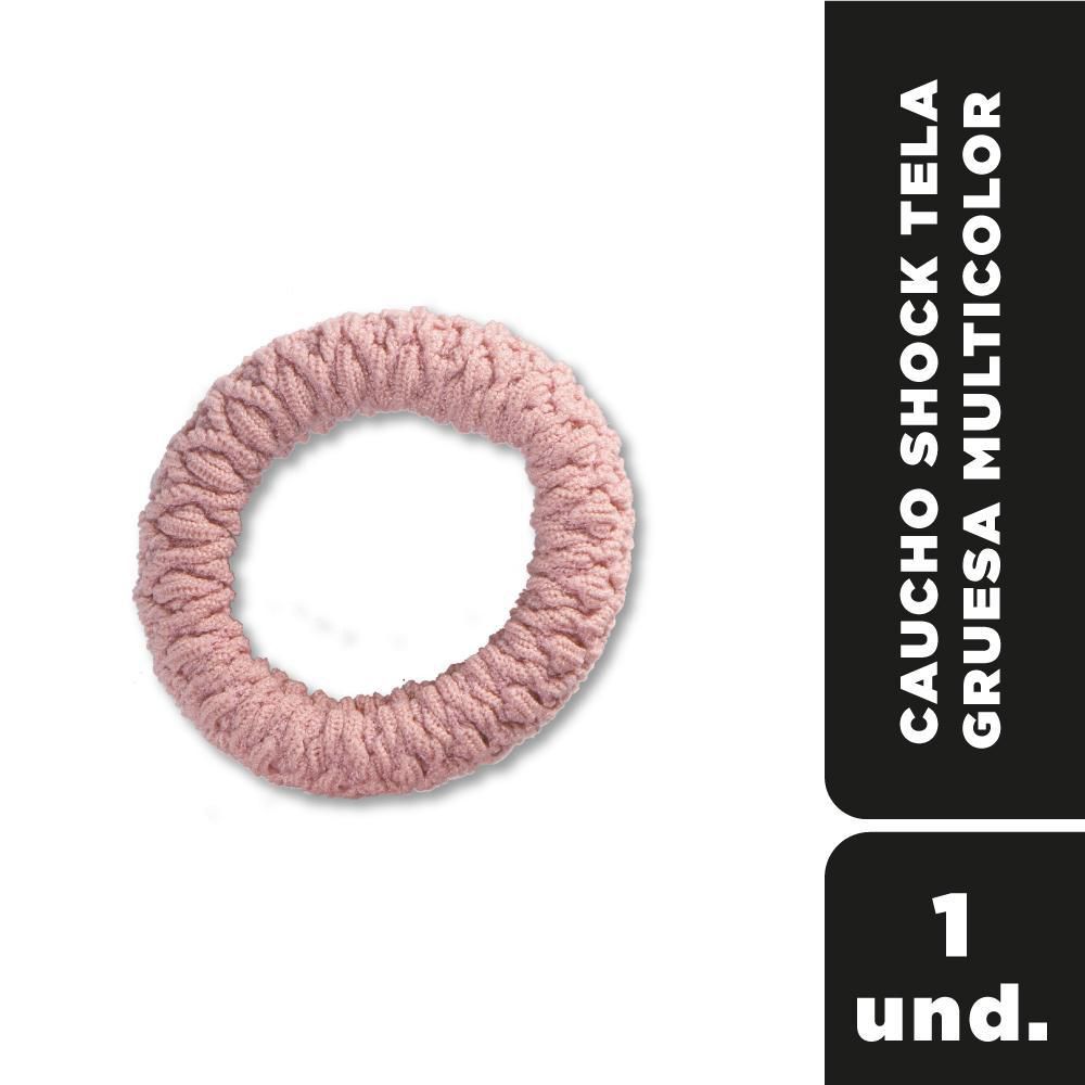 Cauchos para el cabello SHOCK tela gruesa, multicolor (4  und) img #1