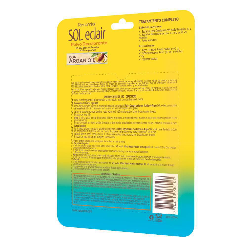 Polvo decolorante SOLECLAIR con argán (13  gr) img #2